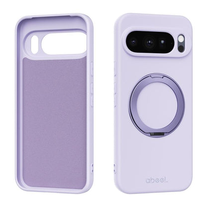 ABEEL Skin-friendly Feel Magnetic Liquid Silicone Phone Case with Holder, For Google Pixel 10a, For Google Pixel 10 Pro XL, For Google Pixel 10 / 10 Pro, For Google Pixel 9a, For Google Pixel 9 Pro XL, For Google Pixel 9 Pro, For Google Pixel 9