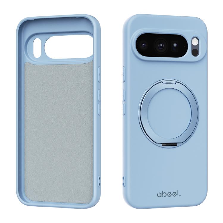 ABEEL Skin-friendly Feel Magnetic Liquid Silicone Phone Case with Holder, For Google Pixel 10a, For Google Pixel 10 Pro XL, For Google Pixel 10 / 10 Pro, For Google Pixel 9a, For Google Pixel 9 Pro XL, For Google Pixel 9 Pro, For Google Pixel 9