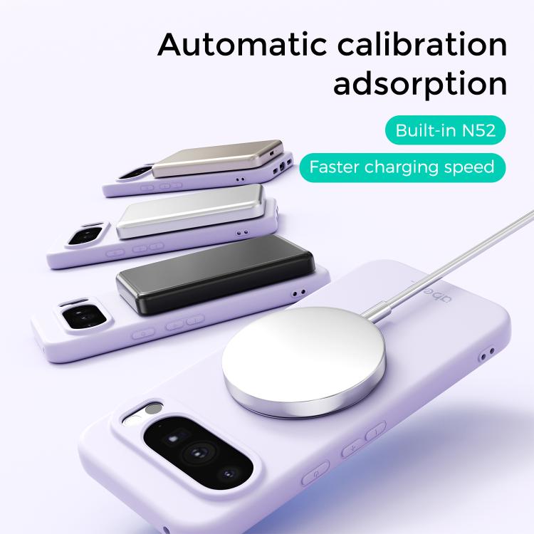ABEEL Skin-friendly Feel Magnetic Liquid Silicone Phone Case with Holder, For Google Pixel 10a, For Google Pixel 10 Pro XL, For Google Pixel 10 / 10 Pro, For Google Pixel 9a, For Google Pixel 9 Pro XL, For Google Pixel 9 Pro, For Google Pixel 9