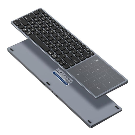 DUX DUCIS LK Pro Series Universal Dual-Mode Aluminum Alloy Wireless Keyboard With Touch Digital Panel, LK Pro Series