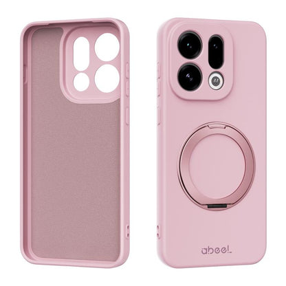 ABEEL Skin-friendly Feel Magnetic Liquid Silicone Phone Case with Holder, For OPPO Find X9 Ultra 5G, For OPPO Reno15 F 5G Global, For OPPO Reno15 Pro Max 5G Global, For OPPO Reno15 Pro 5G Global, For OPPO Reno15 5G Global, For OPPO Find X9             ...