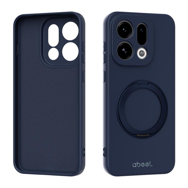 ABEEL Skin-friendly Feel Magnetic Liquid Silicone Phone Case with Holder, For OPPO Find X9 Ultra 5G, For OPPO Reno15 F 5G Global, For OPPO Reno15 Pro Max 5G Global, For OPPO Reno15 Pro 5G Global, For OPPO Reno15 5G Global, For OPPO Find X9             ...