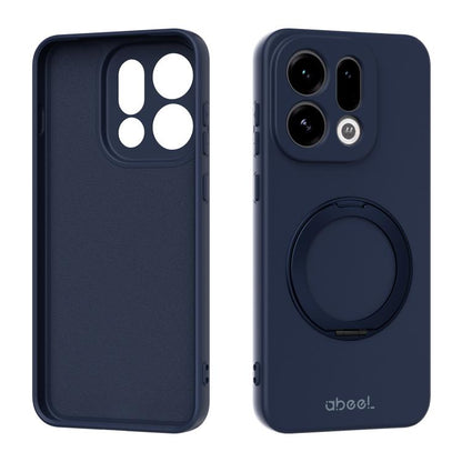 ABEEL Skin-friendly Feel Magnetic Liquid Silicone Phone Case with Holder, For OPPO Find X9 Ultra 5G, For OPPO Reno15 F 5G Global, For OPPO Reno15 Pro Max 5G Global, For OPPO Reno15 Pro 5G Global, For OPPO Reno15 5G Global, For OPPO Find X9             ...