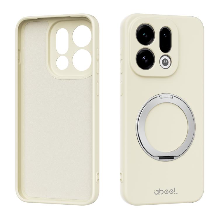 ABEEL Skin-friendly Feel Magnetic Liquid Silicone Phone Case with Holder, For OPPO Find X9 Ultra 5G, For OPPO Reno15 F 5G Global, For OPPO Reno15 Pro Max 5G Global, For OPPO Reno15 Pro 5G Global, For OPPO Reno15 5G Global, For OPPO Find X9             ...