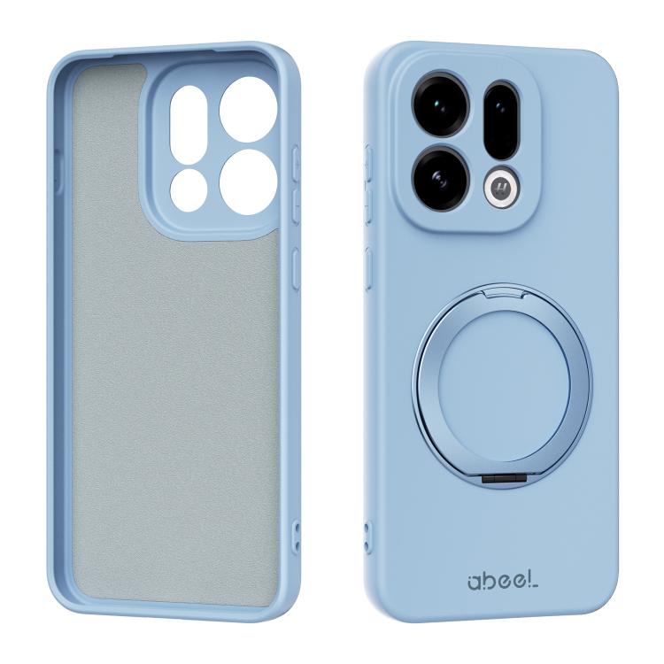 ABEEL Skin-friendly Feel Magnetic Liquid Silicone Phone Case with Holder, For OPPO Find X9 Ultra 5G, For OPPO Reno15 F 5G Global, For OPPO Reno15 Pro Max 5G Global, For OPPO Reno15 Pro 5G Global, For OPPO Reno15 5G Global, For OPPO Find X9             ...