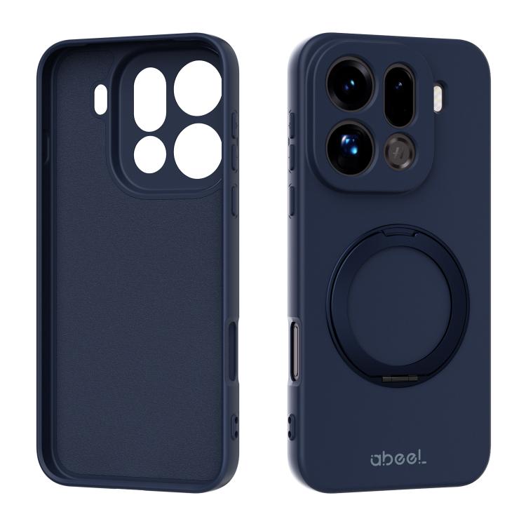 ABEEL Skin-friendly Feel Magnetic Liquid Silicone Phone Case with Holder, For OPPO Find X9 Ultra 5G, For OPPO Reno15 F 5G Global, For OPPO Reno15 Pro Max 5G Global, For OPPO Reno15 Pro 5G Global, For OPPO Reno15 5G Global, For OPPO Find X9             ...