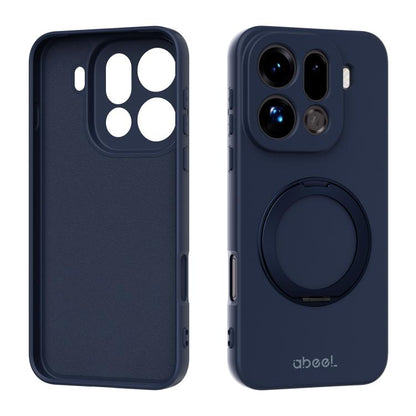 ABEEL Skin-friendly Feel Magnetic Liquid Silicone Phone Case with Holder, For OPPO Find X9 Ultra 5G, For OPPO Reno15 F 5G Global, For OPPO Reno15 Pro Max 5G Global, For OPPO Reno15 Pro 5G Global, For OPPO Reno15 5G Global, For OPPO Find X9             ...