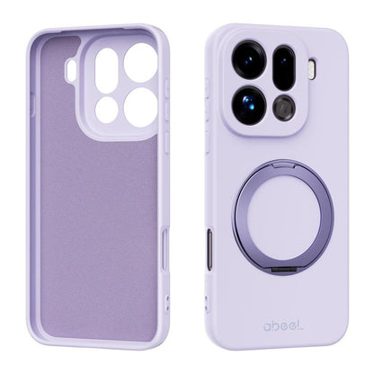 ABEEL Skin-friendly Feel Magnetic Liquid Silicone Phone Case with Holder, For OPPO Find X9 Ultra 5G, For OPPO Reno15 F 5G Global, For OPPO Reno15 Pro Max 5G Global, For OPPO Reno15 Pro 5G Global, For OPPO Reno15 5G Global, For OPPO Find X9             ...