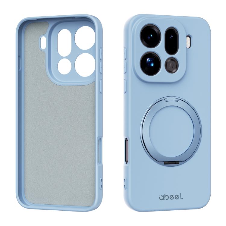 ABEEL Skin-friendly Feel Magnetic Liquid Silicone Phone Case with Holder, For OPPO Find X9 Ultra 5G, For OPPO Reno15 F 5G Global, For OPPO Reno15 Pro Max 5G Global, For OPPO Reno15 Pro 5G Global, For OPPO Reno15 5G Global, For OPPO Find X9             ...
