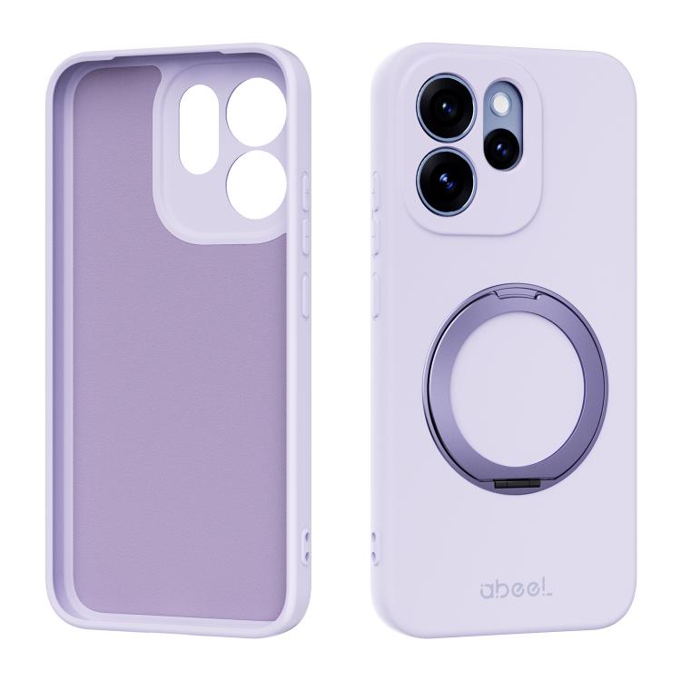 ABEEL Skin-friendly Feel Magnetic Liquid Silicone Phone Case with Holder, For OPPO Find X9 Ultra 5G, For OPPO Reno15 F 5G Global, For OPPO Reno15 Pro Max 5G Global, For OPPO Reno15 Pro 5G Global, For OPPO Reno15 5G Global, For OPPO Find X9             ...