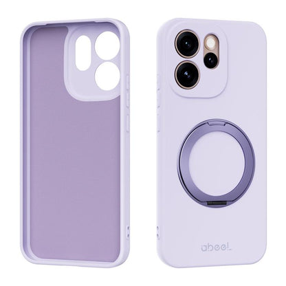ABEEL Skin-friendly Feel Magnetic Liquid Silicone Phone Case with Holder, For OPPO Find X9 Ultra 5G, For OPPO Reno15 F 5G Global, For OPPO Reno15 Pro Max 5G Global, For OPPO Reno15 Pro 5G Global, For OPPO Reno15 5G Global, For OPPO Find X9             ...