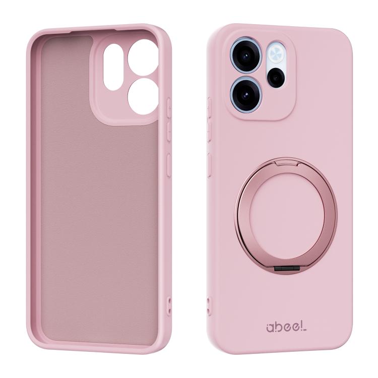 ABEEL Skin-friendly Feel Magnetic Liquid Silicone Phone Case with Holder, For OPPO Find X9 Ultra 5G, For OPPO Reno15 F 5G Global, For OPPO Reno15 Pro Max 5G Global, For OPPO Reno15 Pro 5G Global, For OPPO Reno15 5G Global, For OPPO Find X9             ...