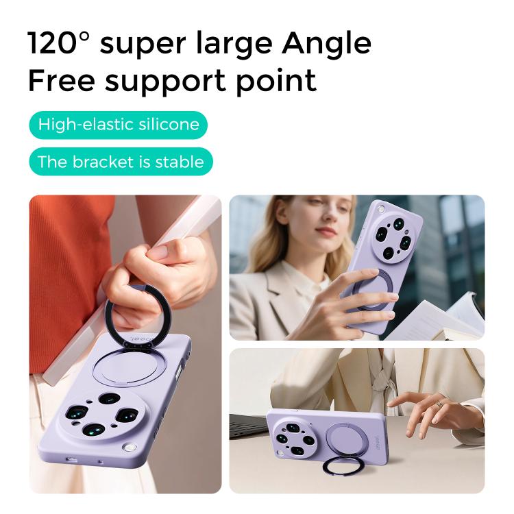 ABEEL Skin-friendly Feel Magnetic Liquid Silicone Phone Case with Holder, For OPPO Find X9 Ultra 5G, For OPPO Reno15 F 5G Global, For OPPO Reno15 Pro Max 5G Global, For OPPO Reno15 Pro 5G Global, For OPPO Reno15 5G Global, For OPPO Find X9             ...