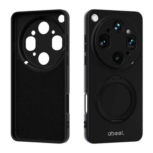 ABEEL Skin-friendly Feel Magnetic Liquid Silicone Phone Case with Holder, For OPPO Find X9 Ultra 5G, For OPPO Reno15 F 5G Global, For OPPO Reno15 Pro Max 5G Global, For OPPO Reno15 Pro 5G Global, For OPPO Reno15 5G Global, For OPPO Find X9             ...