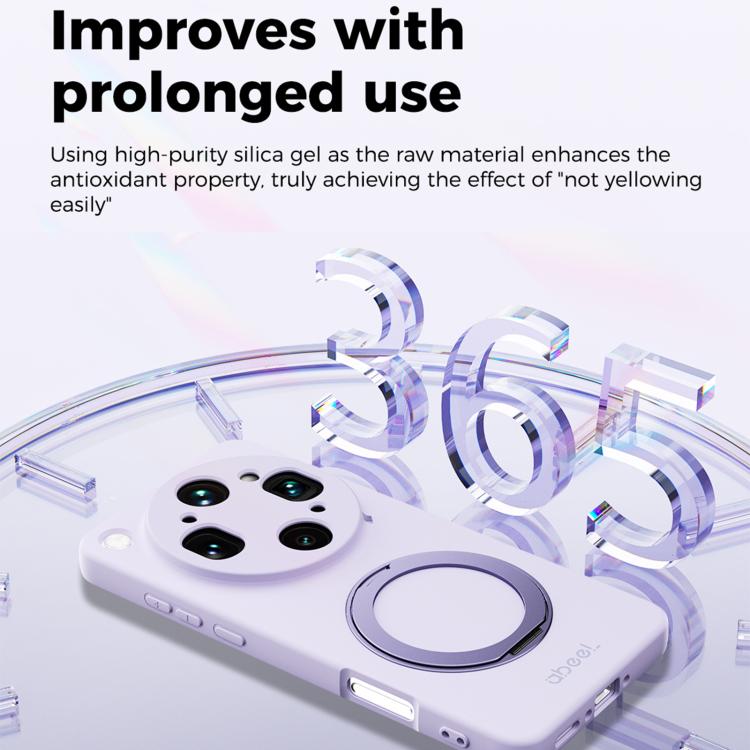ABEEL Skin-friendly Feel Magnetic Liquid Silicone Phone Case with Holder, For OPPO Find X9 Ultra 5G, For OPPO Reno15 F 5G Global, For OPPO Reno15 Pro Max 5G Global, For OPPO Reno15 Pro 5G Global, For OPPO Reno15 5G Global, For OPPO Find X9             ...