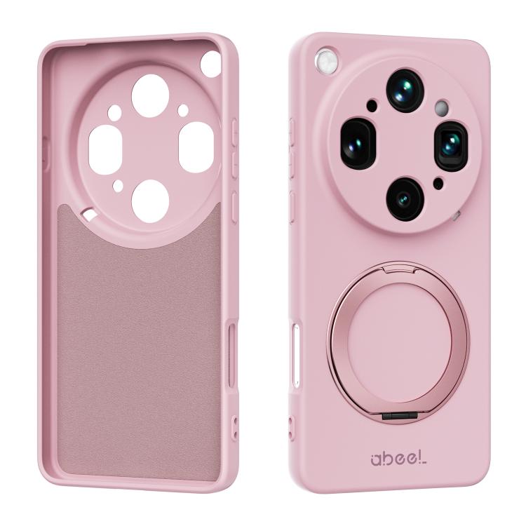 ABEEL Skin-friendly Feel Magnetic Liquid Silicone Phone Case with Holder, For OPPO Find X9 Ultra 5G, For OPPO Reno15 F 5G Global, For OPPO Reno15 Pro Max 5G Global, For OPPO Reno15 Pro 5G Global, For OPPO Reno15 5G Global, For OPPO Find X9             ...