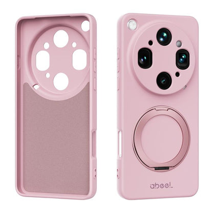 ABEEL Skin-friendly Feel Magnetic Liquid Silicone Phone Case with Holder, For OPPO Find X9 Ultra 5G, For OPPO Reno15 F 5G Global, For OPPO Reno15 Pro Max 5G Global, For OPPO Reno15 Pro 5G Global, For OPPO Reno15 5G Global, For OPPO Find X9             ...
