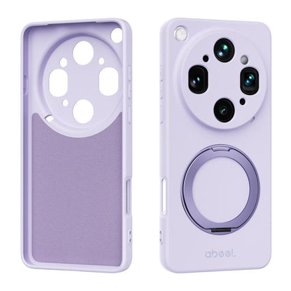 ABEEL Skin-friendly Feel Magnetic Liquid Silicone Phone Case with Holder, For OPPO Find X9 Ultra 5G, For OPPO Reno15 F 5G Global, For OPPO Reno15 Pro Max 5G Global, For OPPO Reno15 Pro 5G Global, For OPPO Reno15 5G Global, For OPPO Find X9             ...