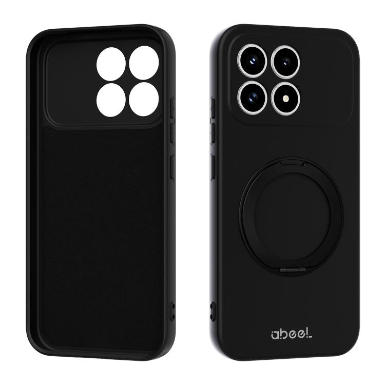 ABEEL Skin-friendly Feel Magnetic Liquid Silicone Phone Case with Holder, For Redmi K90/Poco F8 Pro 5G, For Redmi K90 Pro Max