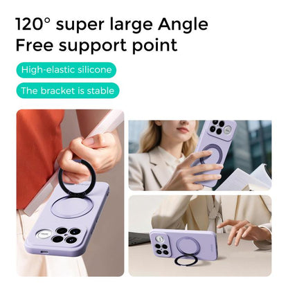 ABEEL Skin-friendly Feel Magnetic Liquid Silicone Phone Case with Holder, For Redmi K90/Poco F8 Pro 5G, For Redmi K90 Pro Max