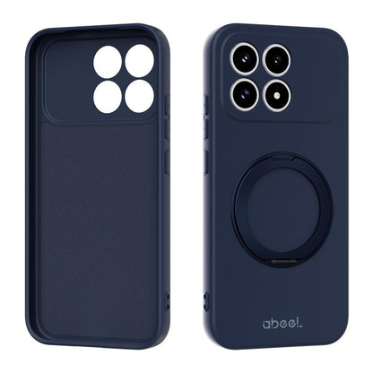ABEEL Skin-friendly Feel Magnetic Liquid Silicone Phone Case with Holder, For Redmi K90/Poco F8 Pro 5G, For Redmi K90 Pro Max