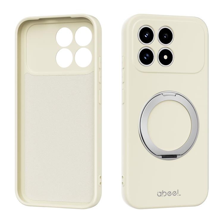 ABEEL Skin-friendly Feel Magnetic Liquid Silicone Phone Case with Holder, For Redmi K90/Poco F8 Pro 5G, For Redmi K90 Pro Max