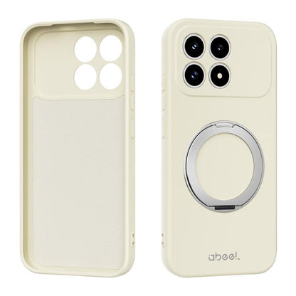 ABEEL Skin-friendly Feel Magnetic Liquid Silicone Phone Case with Holder, For Redmi K90/Poco F8 Pro 5G, For Redmi K90 Pro Max