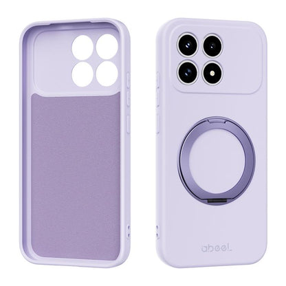 ABEEL Skin-friendly Feel Magnetic Liquid Silicone Phone Case with Holder, For Redmi K90/Poco F8 Pro 5G, For Redmi K90 Pro Max
