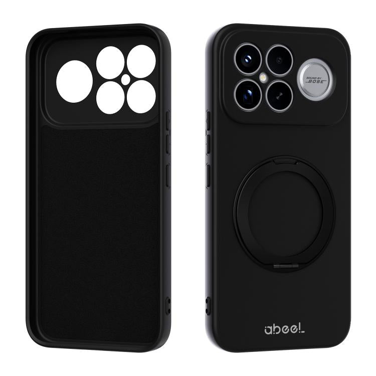 ABEEL Skin-friendly Feel Magnetic Liquid Silicone Phone Case with Holder, For Redmi K90/Poco F8 Pro 5G, For Redmi K90 Pro Max