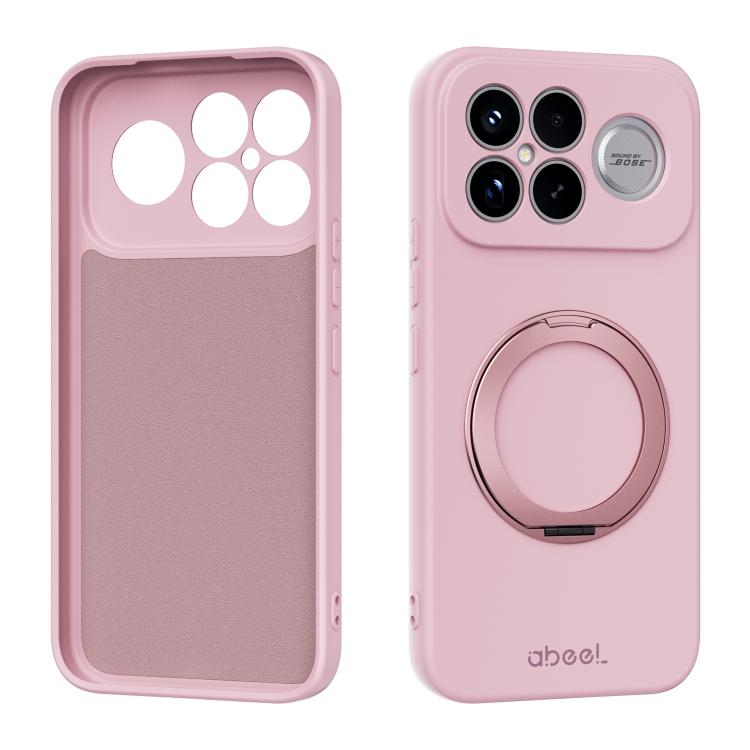 ABEEL Skin-friendly Feel Magnetic Liquid Silicone Phone Case with Holder, For Redmi K90/Poco F8 Pro 5G, For Redmi K90 Pro Max