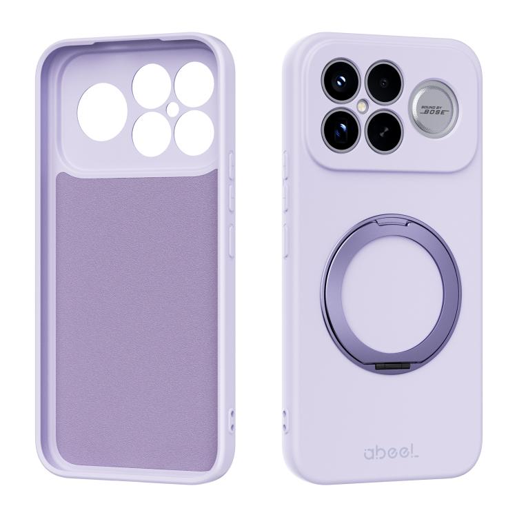 ABEEL Skin-friendly Feel Magnetic Liquid Silicone Phone Case with Holder, For Redmi K90/Poco F8 Pro 5G, For Redmi K90 Pro Max