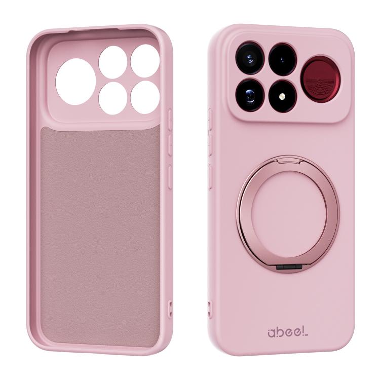 ABEEL Skin-friendly Feel Magnetic Liquid Silicone Phone Case with Holder, For Redmi K100 Pro Max / Poco F9 Ultra, For Redmi K100 Pro / Poco F9 Pro 5G, For Redmi K90/Poco F8 Pro 5G, For Redmi K90 Pro Max