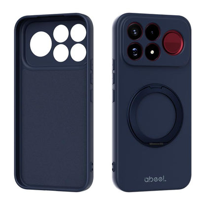 ABEEL Skin-friendly Feel Magnetic Liquid Silicone Phone Case with Holder, For Redmi K100 Pro Max / Poco F9 Ultra, For Redmi K100 Pro / Poco F9 Pro 5G, For Redmi K90/Poco F8 Pro 5G, For Redmi K90 Pro Max