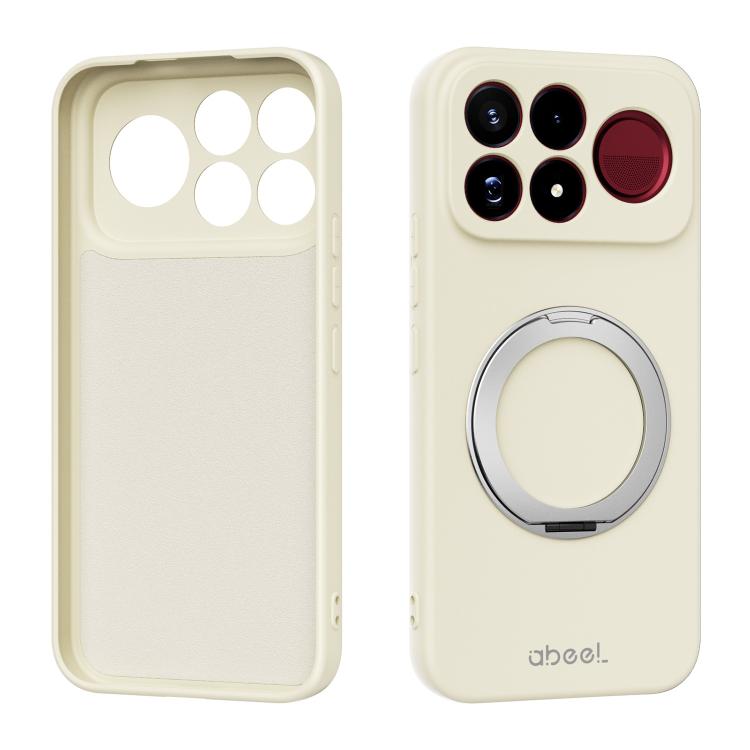 ABEEL Skin-friendly Feel Magnetic Liquid Silicone Phone Case with Holder, For Redmi K100 Pro Max / Poco F9 Ultra, For Redmi K100 Pro / Poco F9 Pro 5G, For Redmi K90/Poco F8 Pro 5G, For Redmi K90 Pro Max