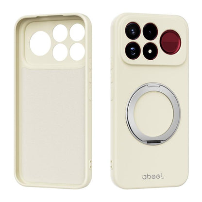 ABEEL Skin-friendly Feel Magnetic Liquid Silicone Phone Case with Holder, For Redmi K100 Pro Max / Poco F9 Ultra, For Redmi K100 Pro / Poco F9 Pro 5G, For Redmi K90/Poco F8 Pro 5G, For Redmi K90 Pro Max