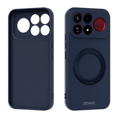 ABEEL Skin-friendly Feel Magnetic Liquid Silicone Phone Case with Holder, For Redmi K100 Pro Max / Poco F9 Ultra, For Redmi K100 Pro / Poco F9 Pro 5G, For Redmi K90/Poco F8 Pro 5G, For Redmi K90 Pro Max