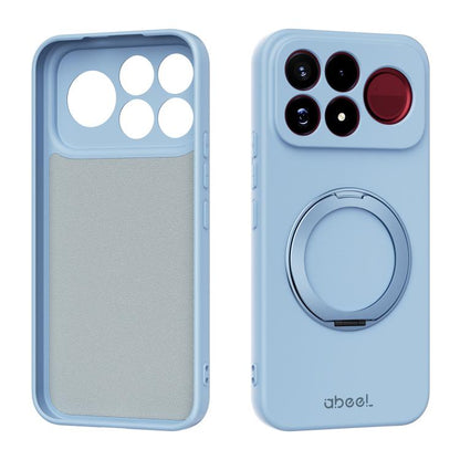 ABEEL Skin-friendly Feel Magnetic Liquid Silicone Phone Case with Holder, For Redmi K100 Pro Max / Poco F9 Ultra, For Redmi K100 Pro / Poco F9 Pro 5G, For Redmi K90/Poco F8 Pro 5G, For Redmi K90 Pro Max