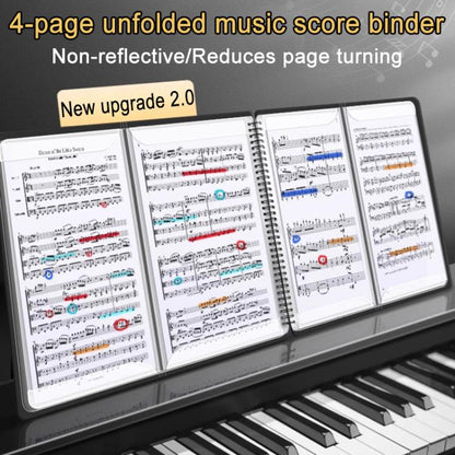 Expandable Non-reflective Piano Music Sheet Binder Folder, Black 40 Pages with Index Tabs & Pen, Blue 40 Pages with Index Tabs & Pen, Black 60 Pages with Index Tabs & Pen, Green 60 Pages with Index Tabs & Pen, Pink 60 Pages with Index Tabs & Pen       ...