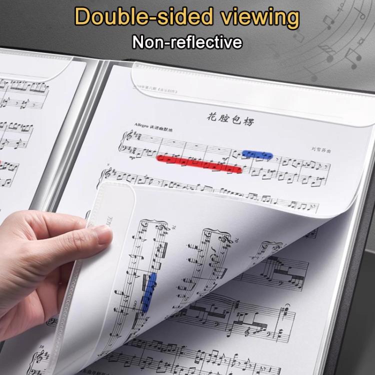 Expandable Non-reflective Piano Music Sheet Binder Folder, Black 40 Pages with Index Tabs & Pen, Blue 40 Pages with Index Tabs & Pen, Black 60 Pages with Index Tabs & Pen, Green 60 Pages with Index Tabs & Pen, Pink 60 Pages with Index Tabs & Pen       ...