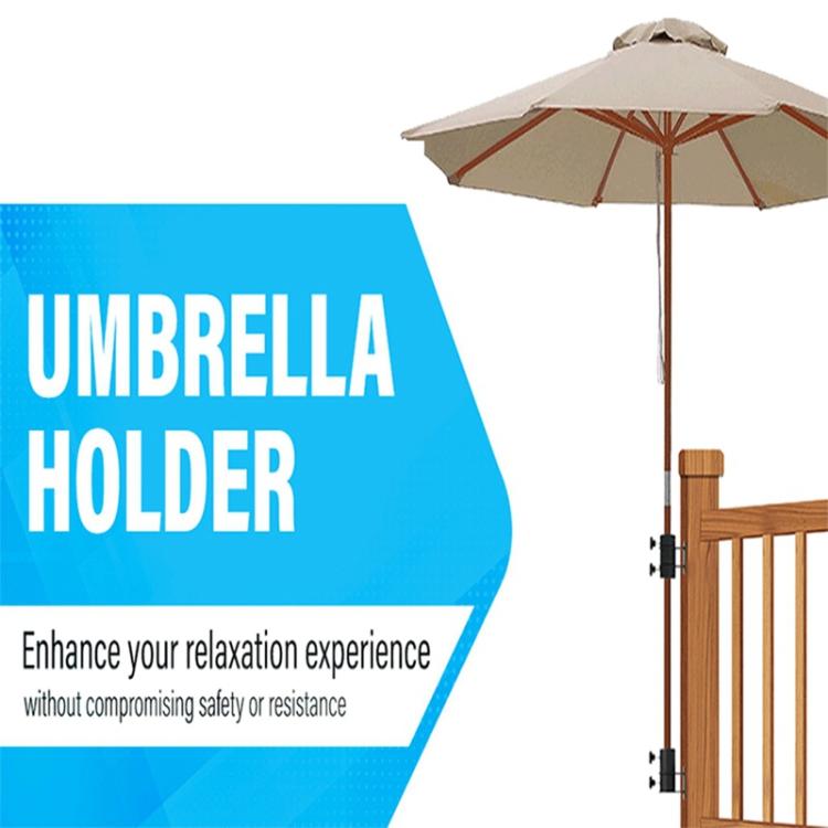 2 Pack Heavy-duty Patio Umbrella Holder Metal Outdoor Umbrella Mounting Base, FS-2467-1