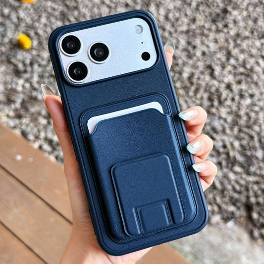 Square Folding Card Bag Holder Phone Case, For iPhone 18 Pro / 17 Pro, For iPhone 18 Pro Max / 17 Pro Max, For iPhone 17, For iPhone Air, For iPhone 16 Pro Max, For iPhone 16 Pro, For iPhone 16 Plus, For iPhone 16, For iPhone 15 Pro Max, For iPhone 15 ...