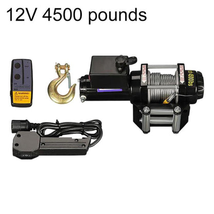 Manual Operation Wireless Remote Control Dual Use Car Electric Winch, 12V 3000 Lbs, 12V 3500 Lbs, 12V 4000 Lbs, 12V 4500 Lbs, 24V 3000 Lbs, 24V 3500 Lbs, 24V 4000 Lbs, 24V 4500 Lbs