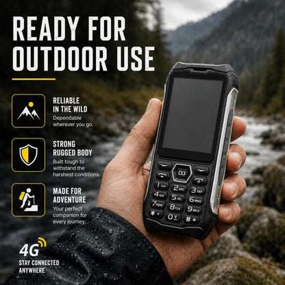 Téléphone durci HP336 4G IP68, 3,5 pouces, batterie 4500 mAh, réseau : 4G, BT, FM, SOS, torche, prise UE, prise US, prise UK, prise AU