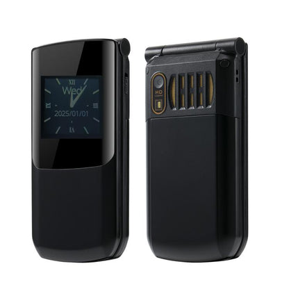 S7 4G Flip Keypad Phone, 2.4 inch + 1.44 inch, 4800mAh Battery, LED Flashlight, SOS, Network: 4G, Dual SIM