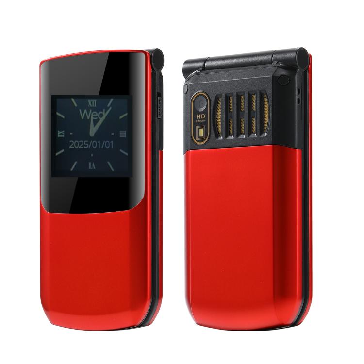 S7 4G Flip Keypad Phone, 2.4 inch + 1.44 inch, 4800mAh Battery, LED Flashlight, SOS, Network: 4G, Dual SIM