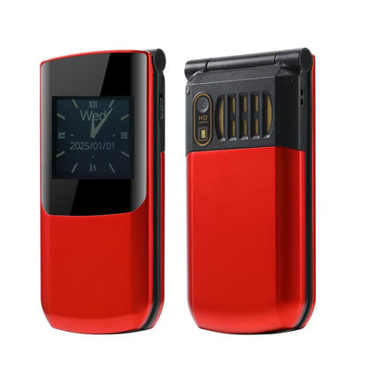 S7 4G Flip Keypad Phone, 2.4 inch + 1.44 inch, 4800mAh Battery, LED Flashlight, SOS, Network: 4G, Dual SIM