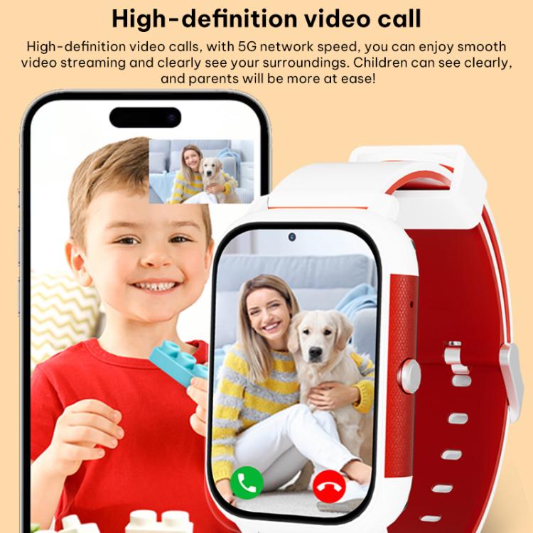 Montre intelligente pour enfants FA96 avec écran de 1,57 pouces, réseau 4G et suivi GPS