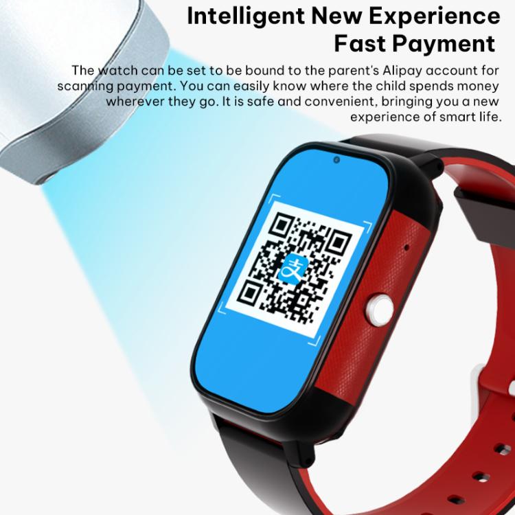 Montre intelligente pour enfants FA96 avec écran de 1,57 pouces, réseau 4G et suivi GPS