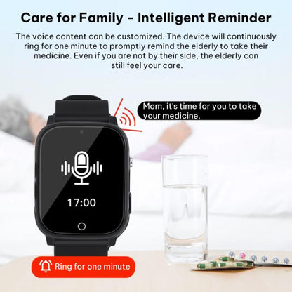 FA83S 1.69-inch 4G Network GPS Tracking Elderly Care Smart Watch Support Heart Rate / Blood Pressure Monitoring, Eurasia-Africa Version, American Version