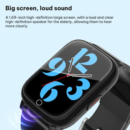 FA83S 1.69-inch 4G Network GPS Tracking Elderly Care Smart Watch Support Heart Rate / Blood Pressure Monitoring, Eurasia-Africa Version, American Version